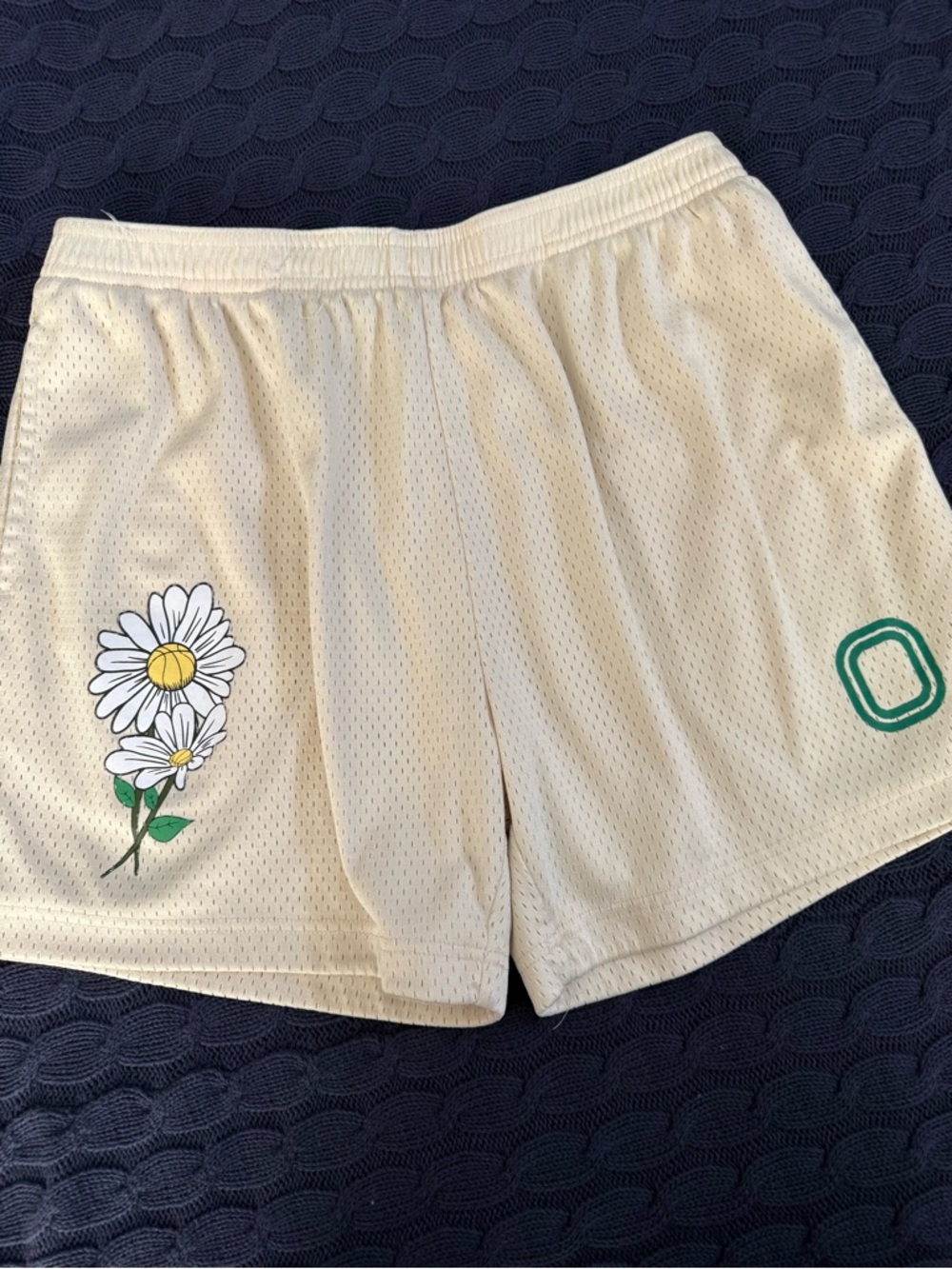 Overtime Daisy-Print Mesh Shorts
